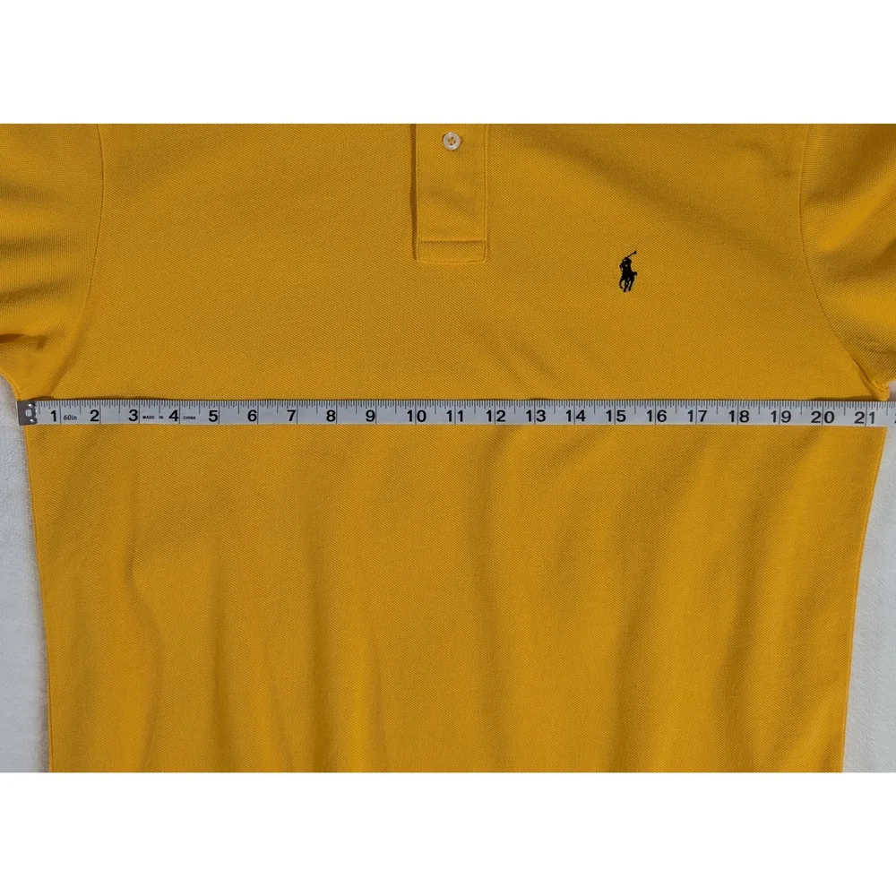 Polo by Ralph Lauren Golden Yellow Polo Short Sleeve Shirt Size Medium